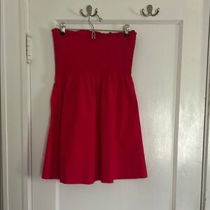 Hill House Red Strapless Dress